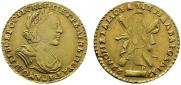 2 roubles 1722 year