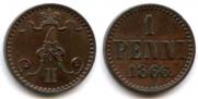 1 penni 1866 year