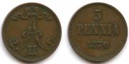 5 пенни 1870 года