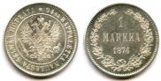 1 markka 1874 year