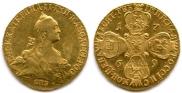 10 roubles 1769 year