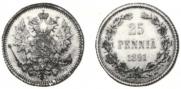 25 pennia 1891 year