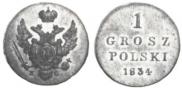 1 grosz 1834 year
