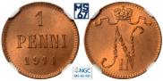 1 penni 1911 year