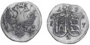 2 kopecks 1757 year