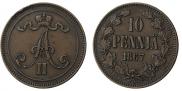 10 pennia 1867 year