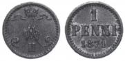 1 пенни 1871 года