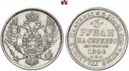 3 рубля 1844 года