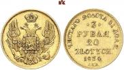3 roubles - 20 złotych 1834 year