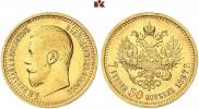 7,5 roubles 1897 year