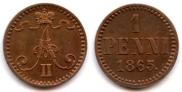 1 penni 1865 year
