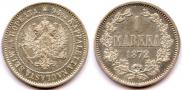 1 markka 1872 year