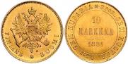 10 markkaa 1881 year