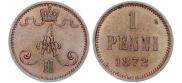 1 пенни 1872 года