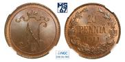 10 pennia 1911 year