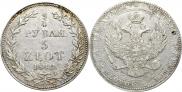 3/4 roubles - 5 złotych 1840 year