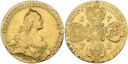 10 roubles 1772 year