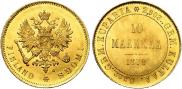 10 markkaa 1879 year