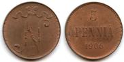 5 pennia 1906 year