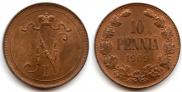 10 pennia 1909 year