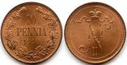 10 pennia 1910 year
