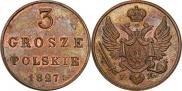 3 grosze 1827 year
