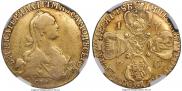 10 roubles 1776 year