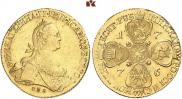 10 roubles 1776 year