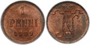 1 пенни 1909 года