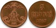 5 пенни 1867 года