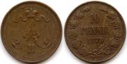 10 pennia 1875 year