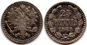 25 пенни 1868 года