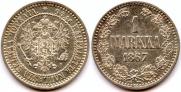 1 markka 1867 year