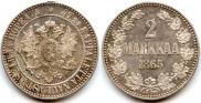 2 markkaa 1865 year
