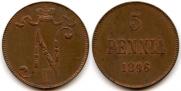 5 pennia 1896 year