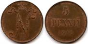 5 pennia 1901 year