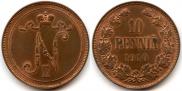 10 pennia 1910 year