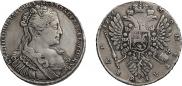 1 rouble 1733 year