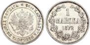 1 markka 1872 year