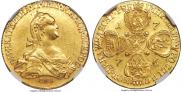 10 roubles 1776 year