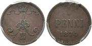 1 penni 1874 year