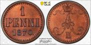 1 penni 1870 year