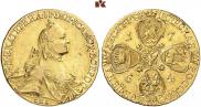 10 roubles 1764 year
