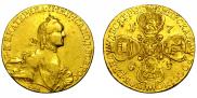 10 roubles 1765 year
