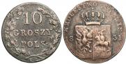 10 groszy 1831 year