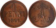 1 penni 1866 year