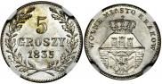 5 groszy 1835 year