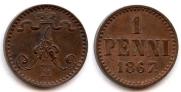 1 penni 1867 year