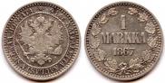 1 markka 1867 year