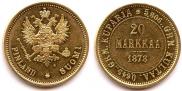 20 markkaa 1878 year